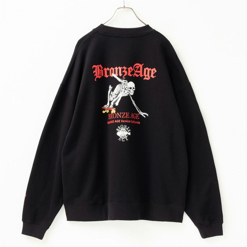 [期間限定価格]【オンラインストア限定】BRONZE AGE スカルビッグトレーナー メンズ商品画像-3