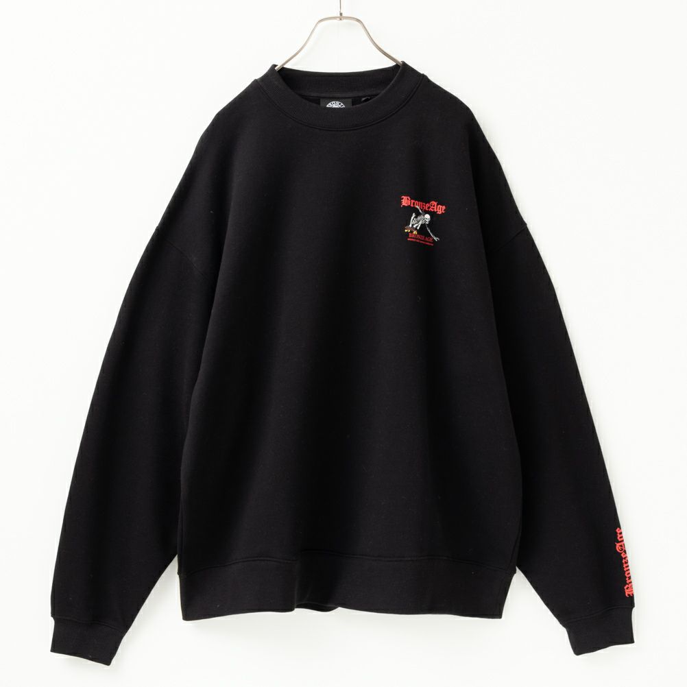 BRONZE AGE スカルビッグトレーナー メンズ