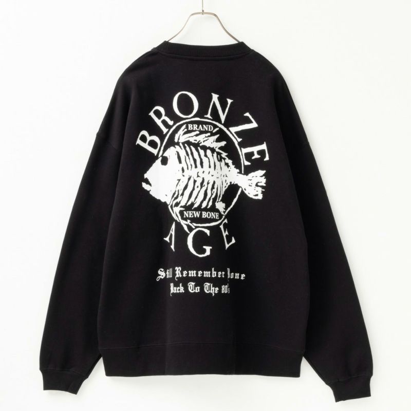 完売品 新品未使用 EFFECTEN ロゴ トレーナー ベージュ 特殊加工568 BRONZE AGE サークルロゴビッグトレーナー メンズ