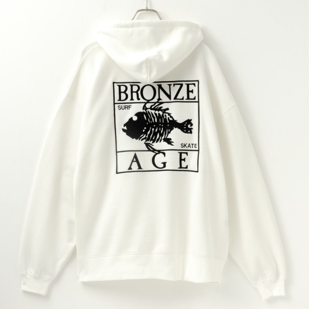 BRONZE AGE ボックスロゴビッグパーカー メンズ