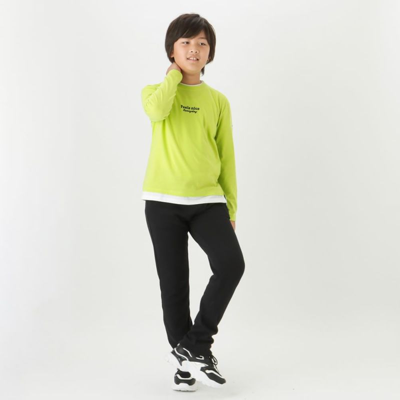 ORGABITS フェイクレイヤードロングスリーブTシャツ キッズ メール便 対応商品商品画像-7