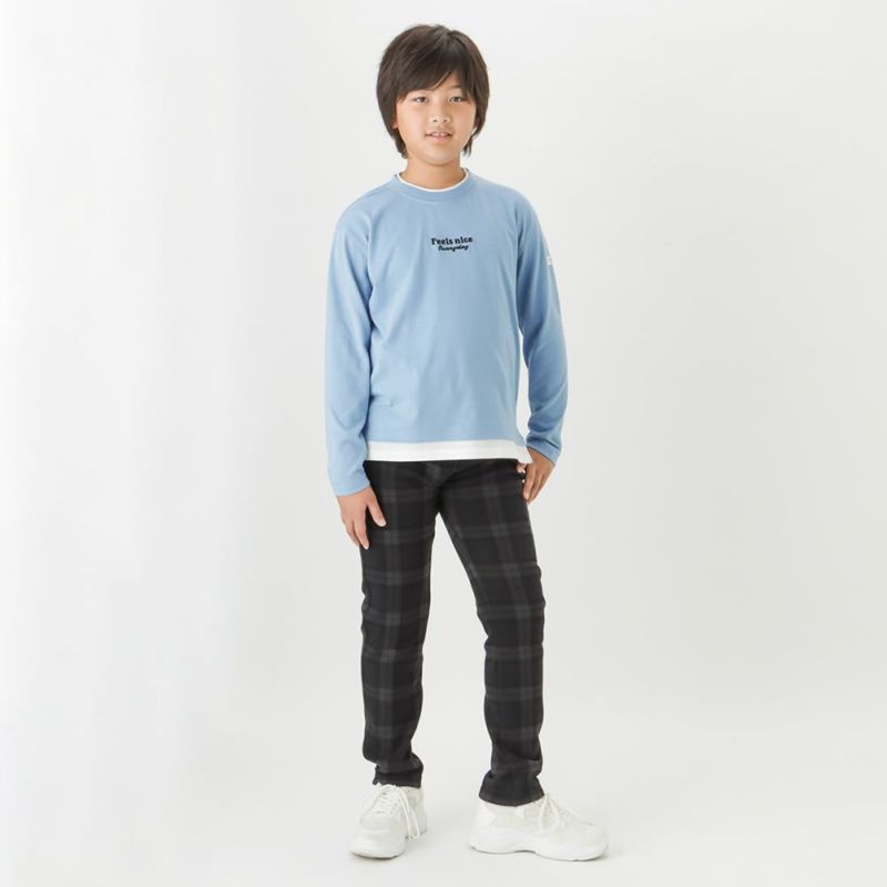 ORGABITS フェイクレイヤードロングスリーブTシャツ キッズ メール便 対応商品商品画像-8