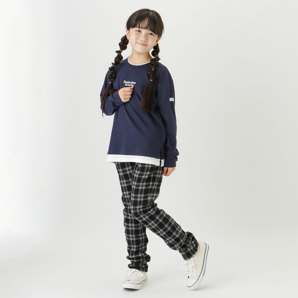 ORGABITS フェイクレイヤードロングスリーブTシャツ キッズ ネコポス 対応商品