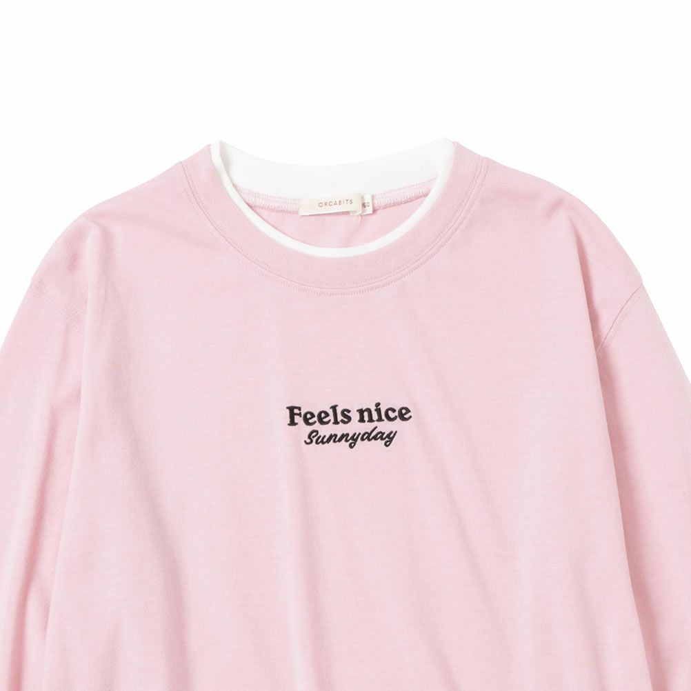 ORGABITS フェイクレイヤードロングスリーブTシャツ キッズ ネコポス 対応商品