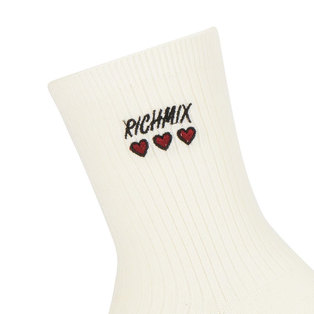 RICH MIX  クルーソックス ハートロゴ刺繍 キッズ商品サムネイル-4