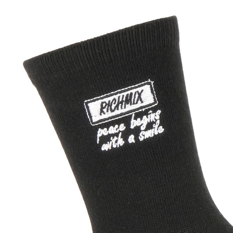 RICH MIX  クルーソックス ロゴ刺繍 キッズ商品画像-4