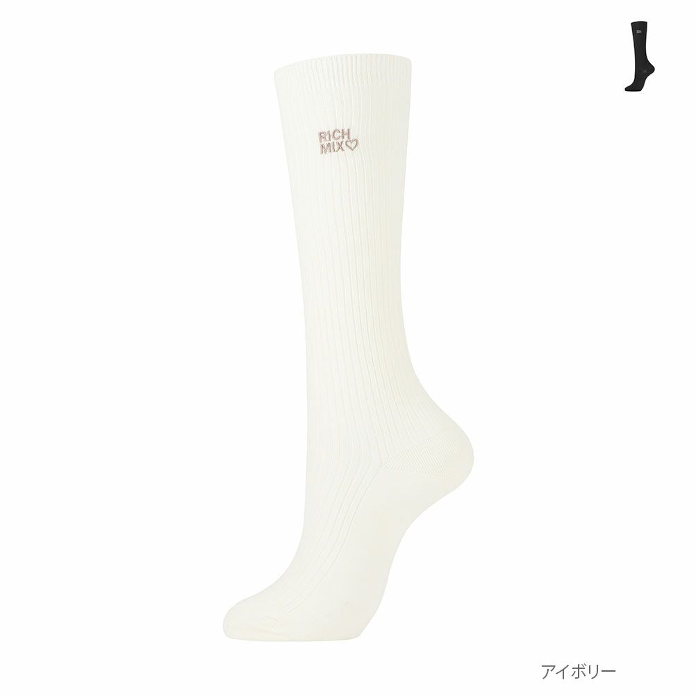 RICH MIX ハイソックス ロゴ刺繍 キッズ