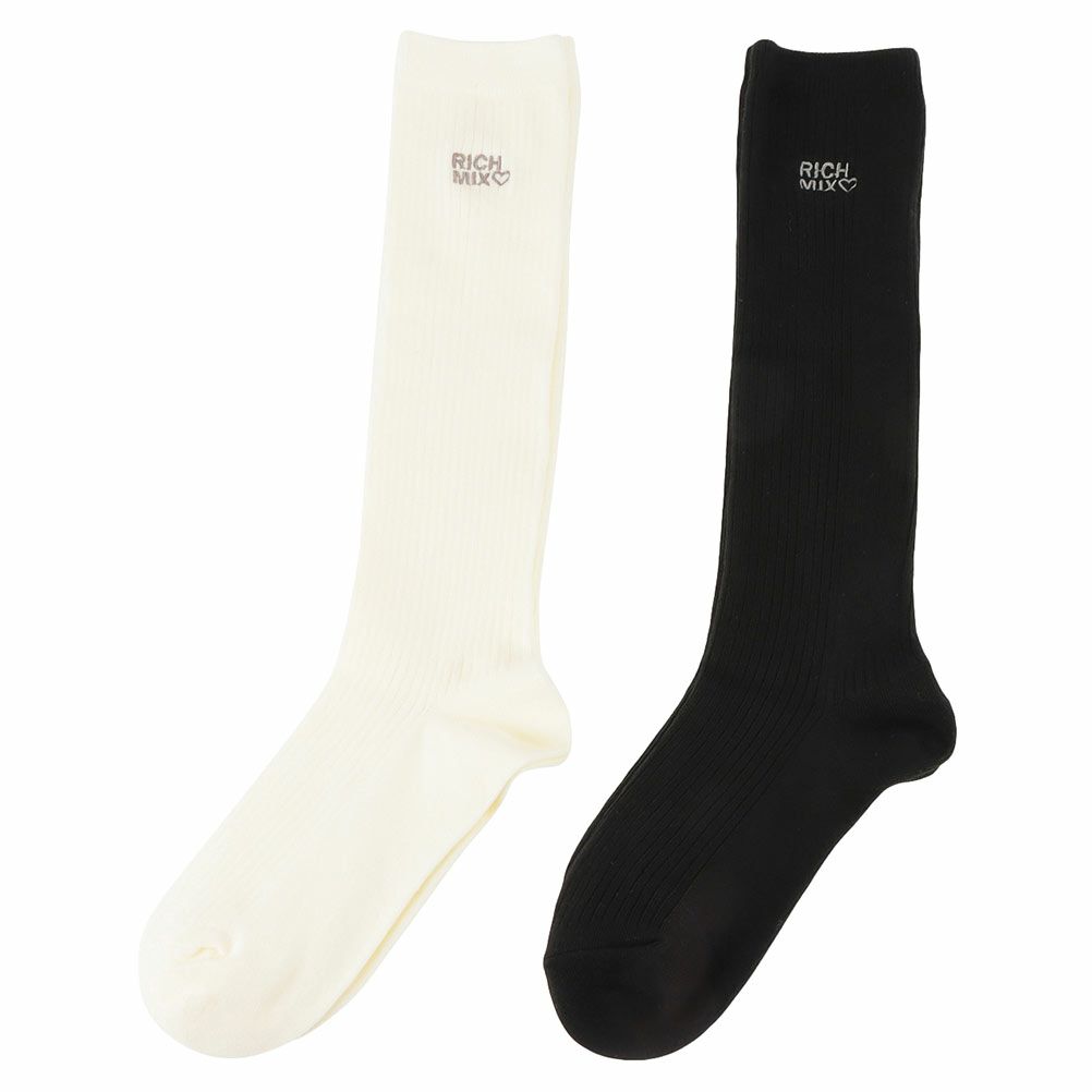 RICH MIX ハイソックス ロゴ刺繍 キッズ