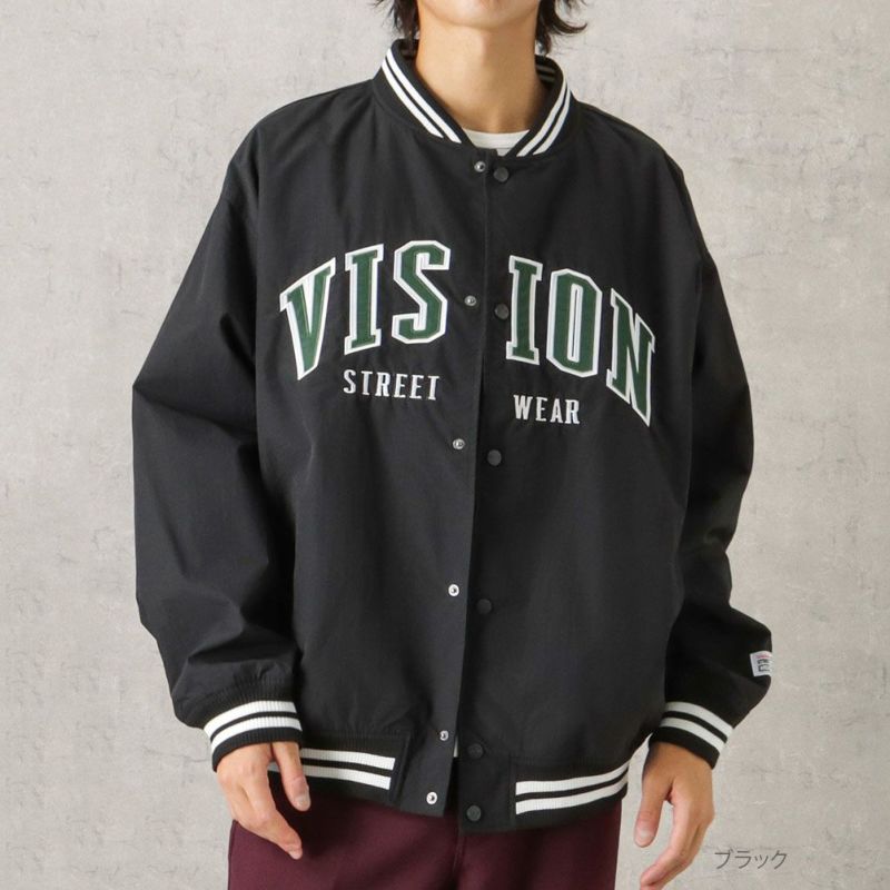 【オンラインストア限定】VISION STREET WEAR  アーチロゴナイロンスタジャン メンズ商品画像-3