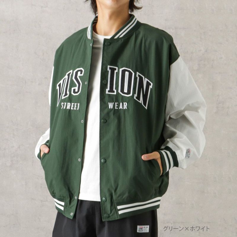 【オンラインストア限定】VISION STREET WEAR  アーチロゴナイロンスタジャン メンズ商品画像-5