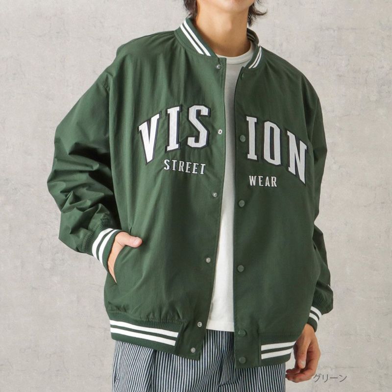 【オンラインストア限定】VISION STREET WEAR  アーチロゴナイロンスタジャン メンズ商品画像-7