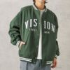 VISION STREET WEAR アーチロゴナイロンスタジャン メンズ