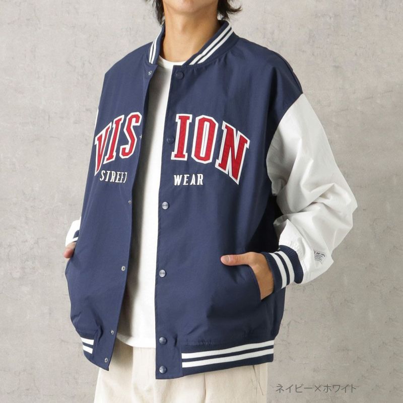 【オンラインストア限定】VISION STREET WEAR  アーチロゴナイロンスタジャン メンズ商品画像-9