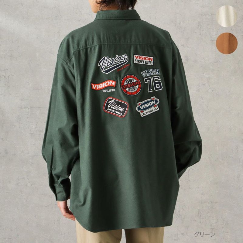 VISION STREET WEAR ワッペンオーバーネルシャツ メンズ商品画像-1