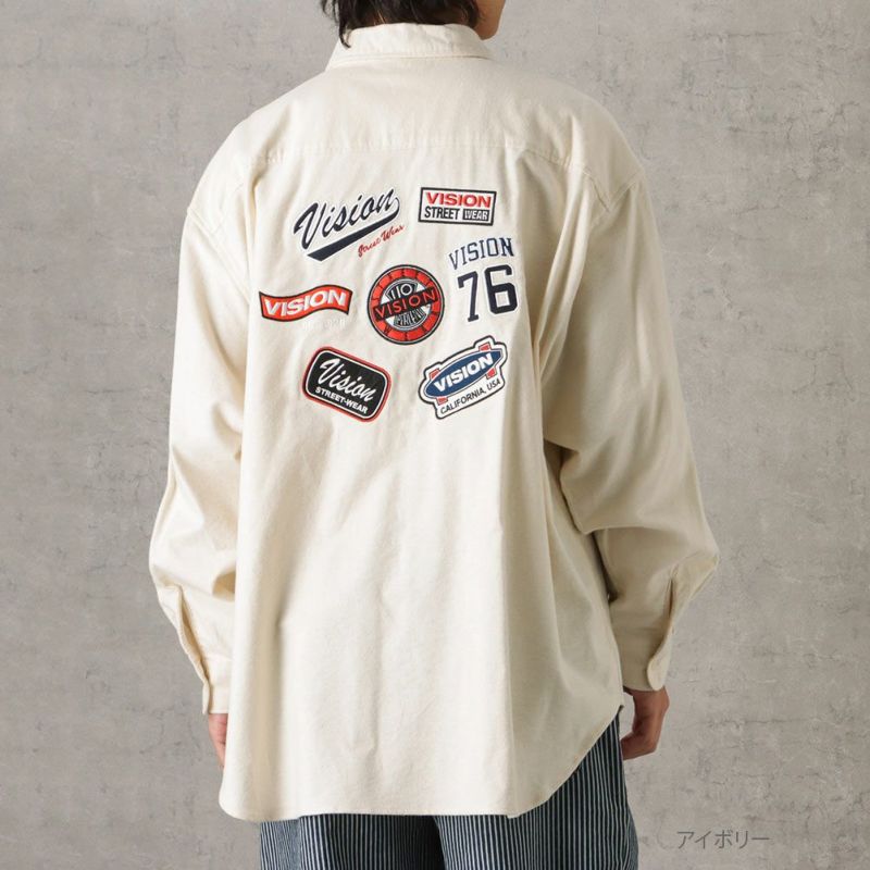 VISION STREET WEAR ワッペンオーバーネルシャツ メンズ商品画像-3