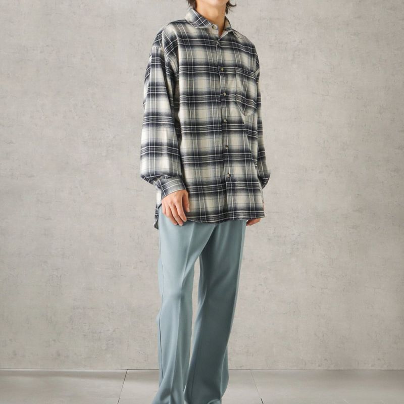 [期間限定価格]【オンラインストア限定】POWER TO THE PEOPLE オンブレーチェックシャツ メンズ商品画像-4