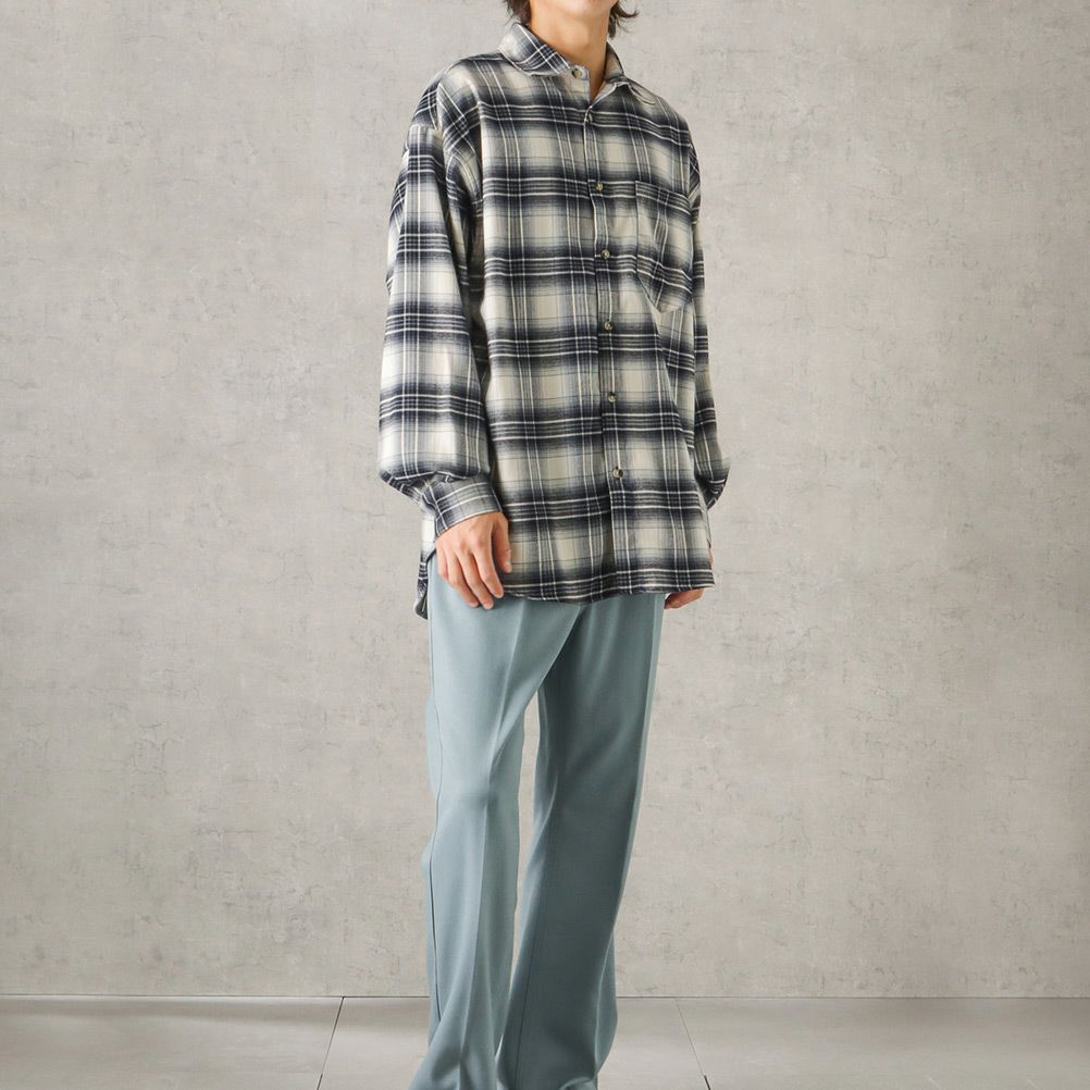 [期間限定価格]【オンラインストア限定】POWER TO THE PEOPLE オンブレーチェックシャツ メンズ商品サムネイル-4