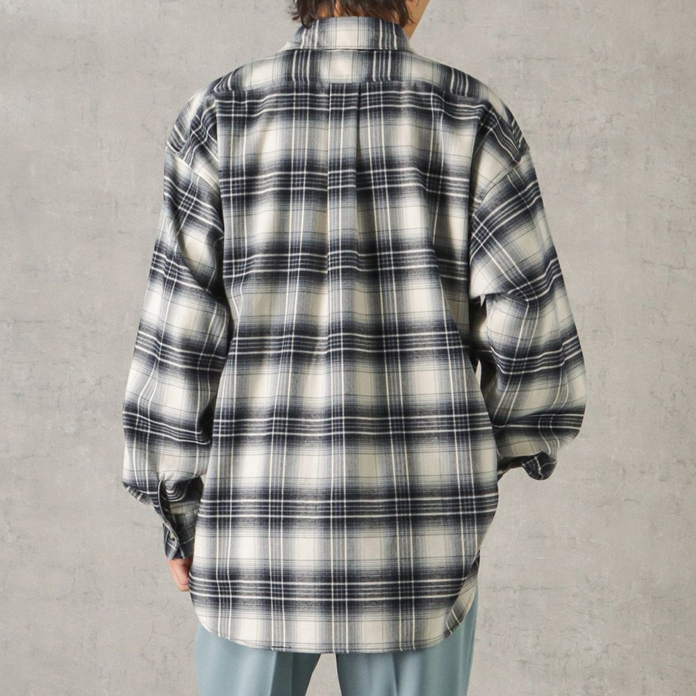 [期間限定価格]【オンラインストア限定】POWER TO THE PEOPLE オンブレーチェックシャツ メンズ商品サムネイル-6