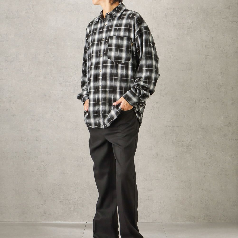 POWER TO THE PEOPLE オンブレーチェックシャツ メンズ