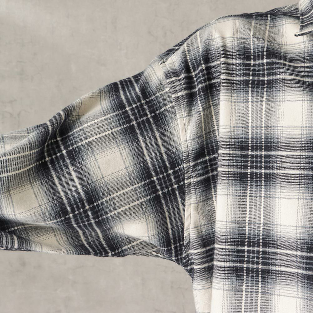 POWER TO THE PEOPLE オンブレーチェックシャツ メンズ