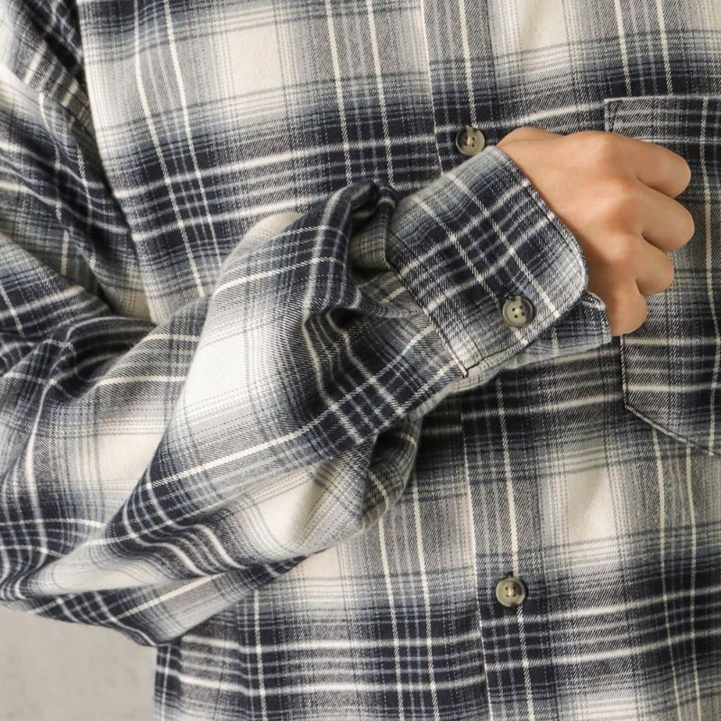 【オンラインストア限定】POWER TO THE PEOPLE オンブレーチェックシャツ メンズ商品画像-11