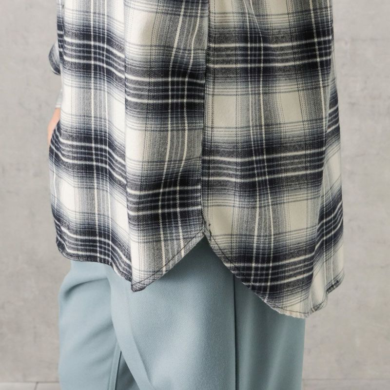 【オンラインストア限定】POWER TO THE PEOPLE オンブレーチェックシャツ メンズ商品画像-15