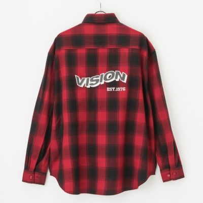 【オンラインストア限定】VISION STREET WEAR ネルチェック刺繍シャツ メンズ