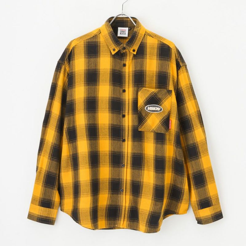 【オンラインストア限定】VISION STREET WEAR ネルチェック刺繍シャツ メンズ商品画像-6