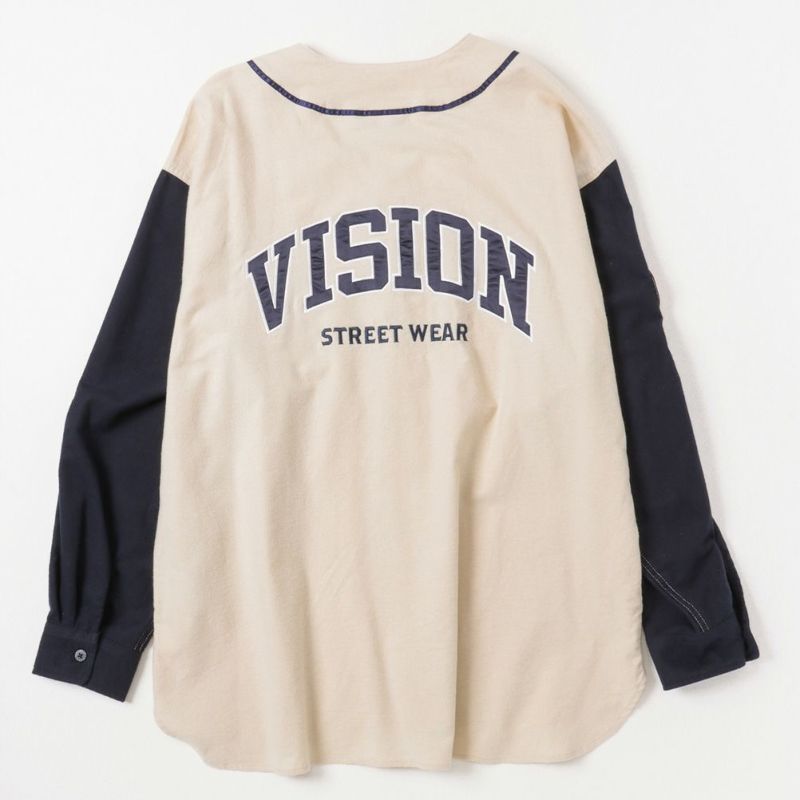 【オンラインストア限定】VISION STREET WEAR 長袖ベースボールネルシャツ メンズ商品画像-1