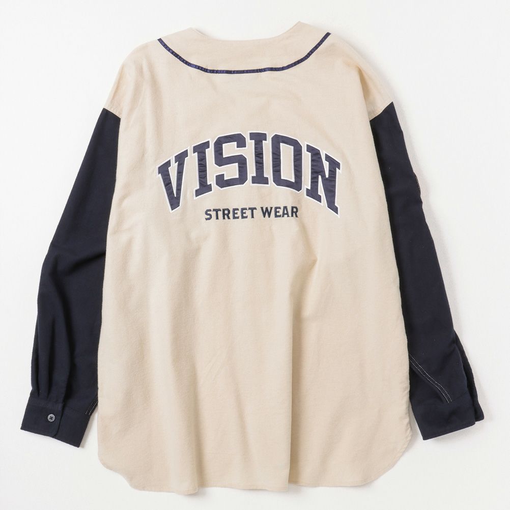 【オンラインストア限定】VISION STREET WEAR 長袖ベースボールネルシャツ メンズ商品サムネイル-1