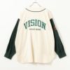 VISION STREET WEAR 長袖ベースボールネルシャツ メンズ