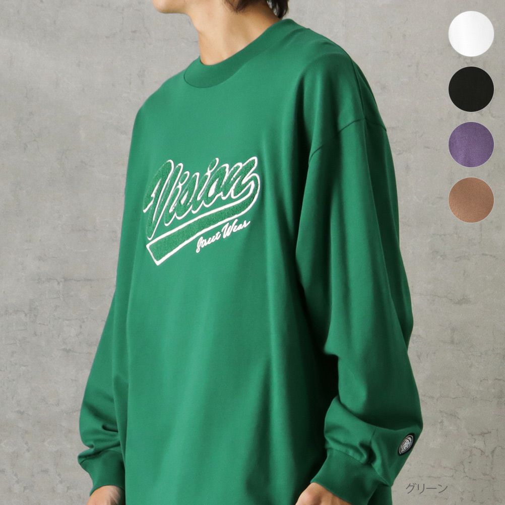 【オンラインストア限定】VISION STREET WEAR ヘビーウエイトサガラモックネックロングスリーブTシャツ メンズ商品画像-1