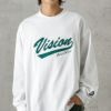 VISION STREET WEAR ヘビーウエイトサガラモックネックロングスリーブTシャツ メンズ