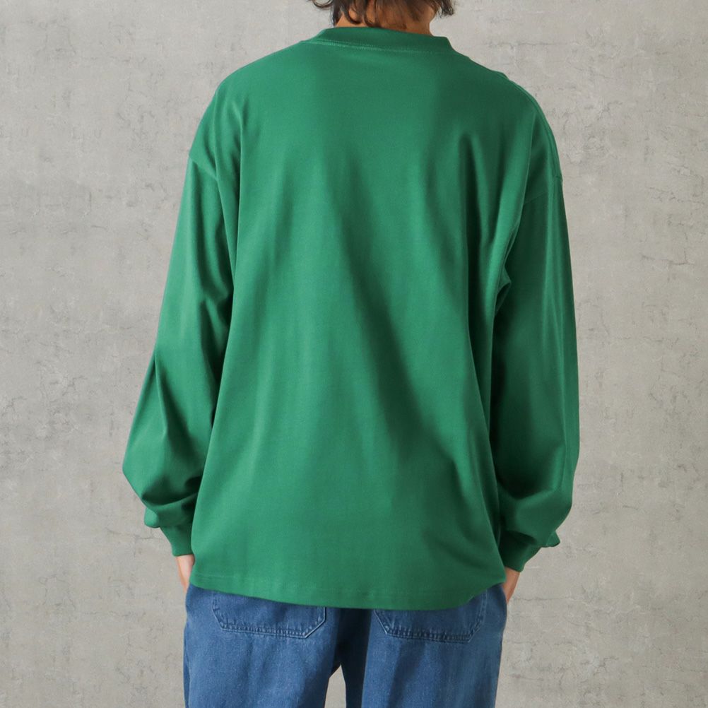 VISION STREET WEAR ヘビーウエイトサガラモックネックロングスリーブTシャツ メンズ