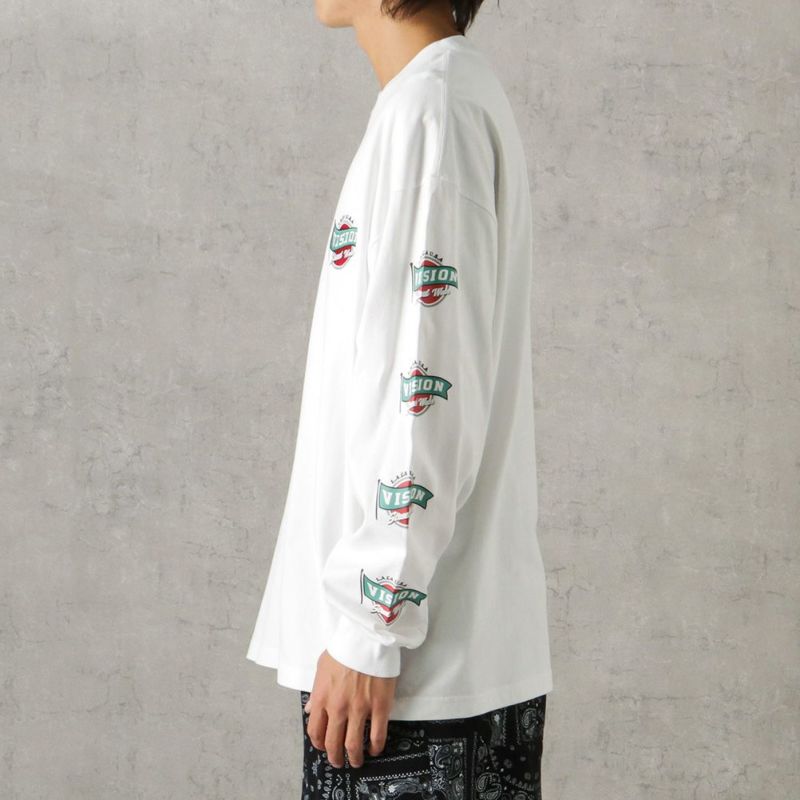 [期間限定価格]【オンラインストア限定】VISION STREET WEAR 袖プリントロングスリーブTシャツ メンズ商品画像-6