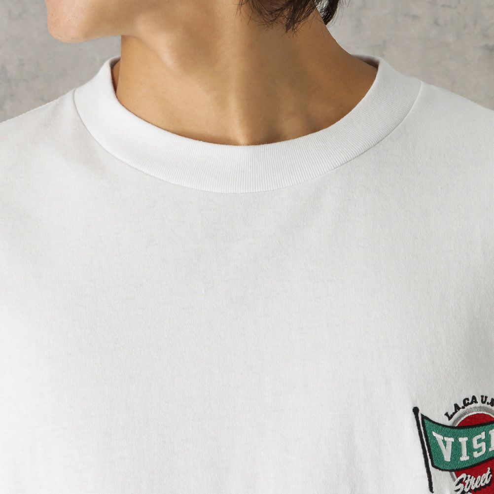 VISION STREET WEAR 袖プリントロングスリーブTシャツ メンズ