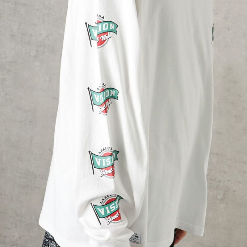 【オンラインストア限定】VISION STREET WEAR 袖プリントロングスリーブTシャツ メンズ商品画像-16