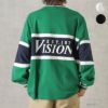 VISION STREET WEAR リブライン切替ロングスリーブTシャツ メンズ