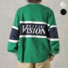 [期間限定価格]VISION STREET WEAR リブライン切替ロングスリーブTシャツ メンズ商品サムネイル-1