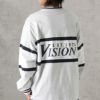 VISION STREET WEAR リブライン切替ロングスリーブTシャツ メンズ