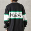 VISION STREET WEAR リブライン切替ロングスリーブTシャツ メンズ