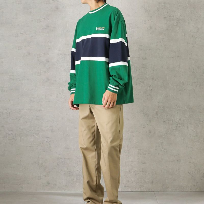 [期間限定価格]VISION STREET WEAR リブライン切替ロングスリーブTシャツ メンズ商品画像-7