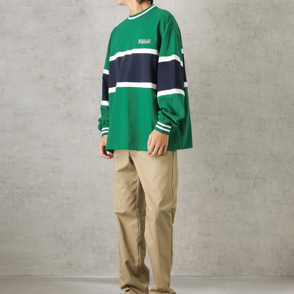 [期間限定価格]VISION STREET WEAR リブライン切替ロングスリーブTシャツ メンズ商品サムネイル-7