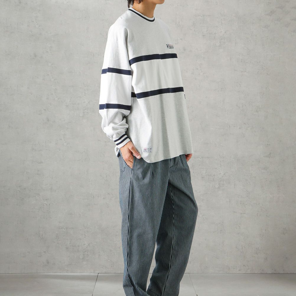 [期間限定価格]VISION STREET WEAR リブライン切替ロングスリーブTシャツ メンズ商品サムネイル-9