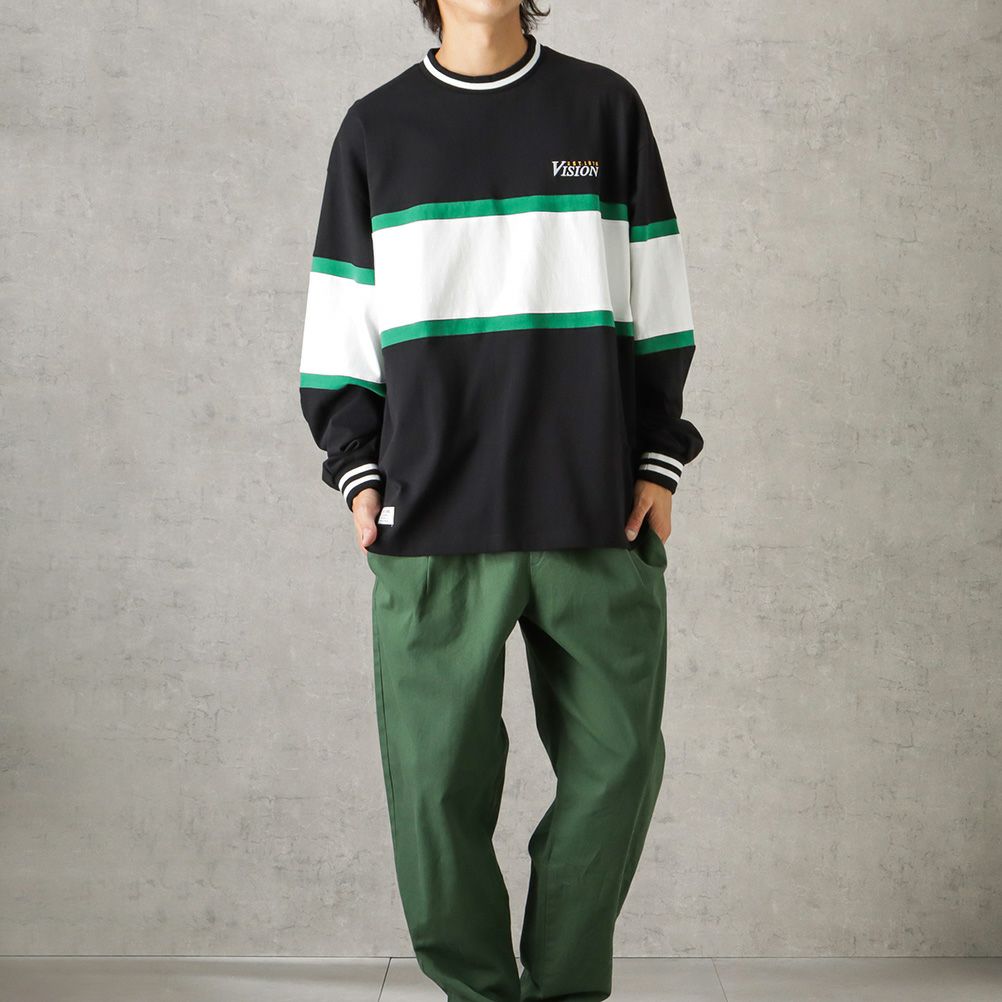 [期間限定価格]VISION STREET WEAR リブライン切替ロングスリーブTシャツ メンズ商品サムネイル-10