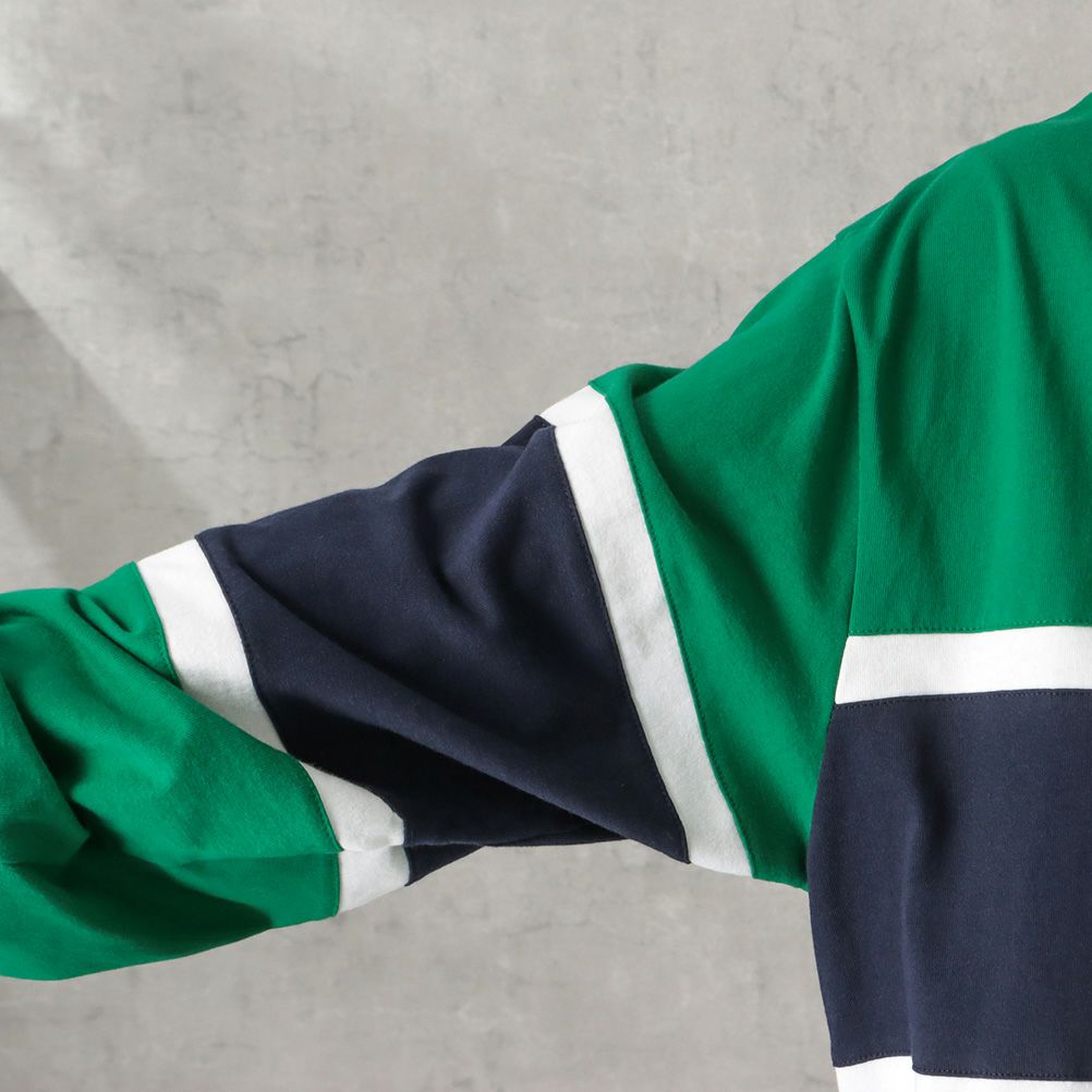 VISION STREET WEAR リブライン切替ロングスリーブTシャツ メンズ