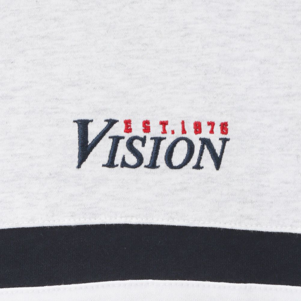 VISION STREET WEAR リブライン切替ロングスリーブTシャツ メンズ