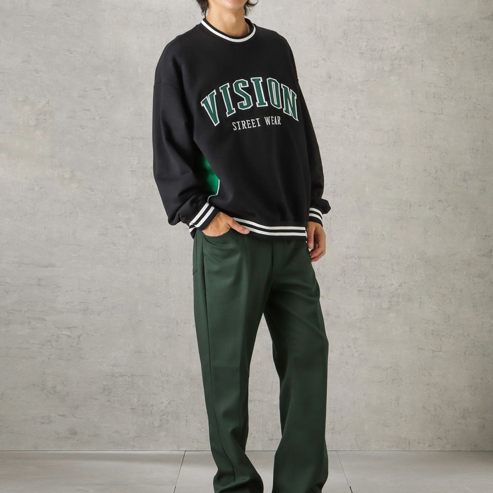 VISION STREET WEAR リブラインアーチロゴワッペントレーナー メンズ商品サムネイル-4