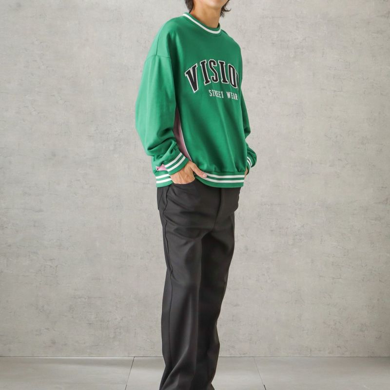 [期間限定価格]VISION STREET WEAR リブラインアーチロゴワッペントレーナー メンズ商品画像-8