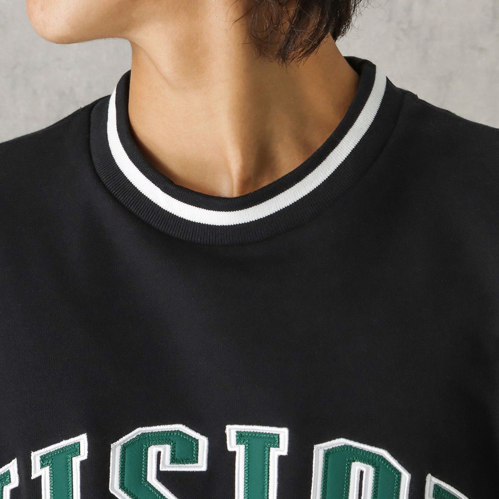VISION STREET WEAR リブラインアーチロゴワッペントレーナー メンズ